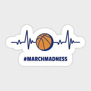 March Madness Heartbeat Sticker